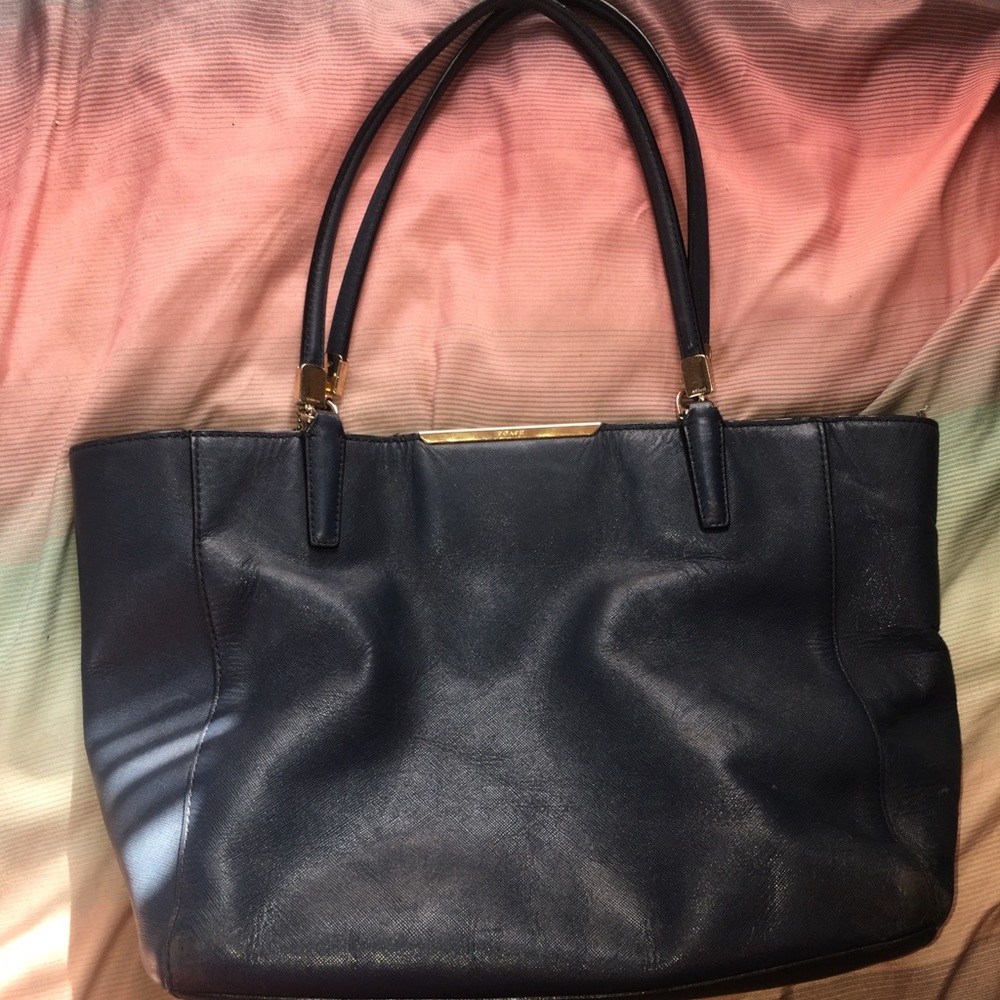 Navy blue Coach purse